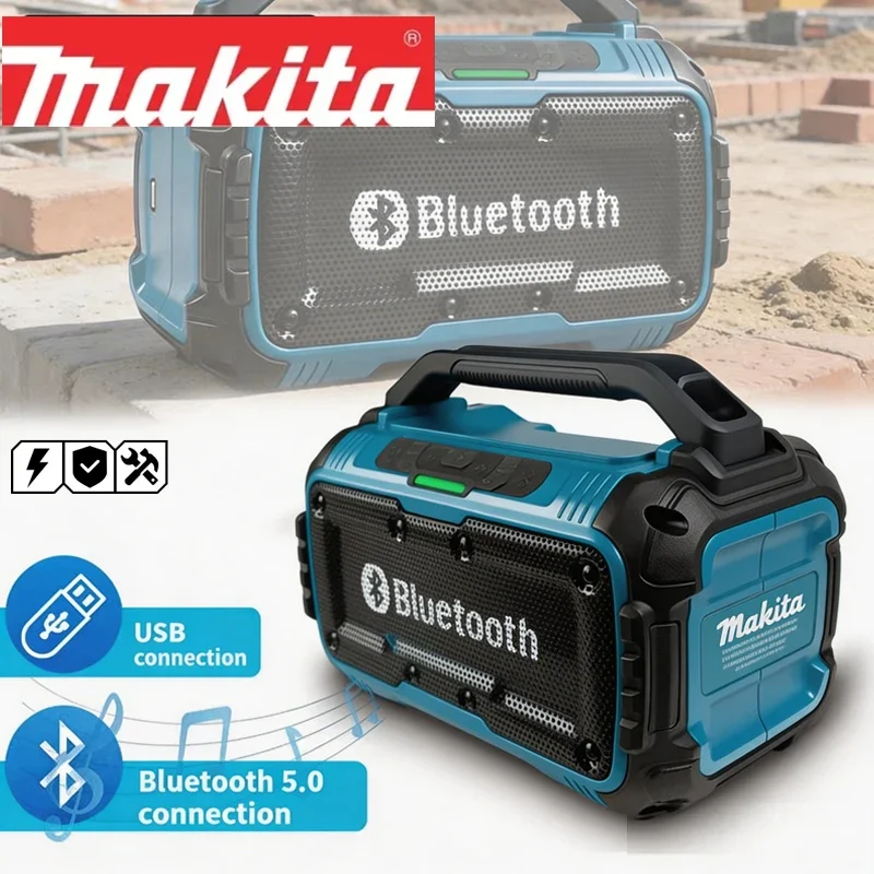 Беспроводная Bluetooth-колонка Makita, портативные колонки с объемным звучанием, двухканальный сабвуфер, громкоговоритель, аккумулятор 18 В (без аккумулятора)
Беспроводная Bluetooth-колонка Makita, портативные колонки с объемным звучанием, двухканальный сабвуфер, громкоговоритель, аккумулятор 18 В (без аккумулятора)