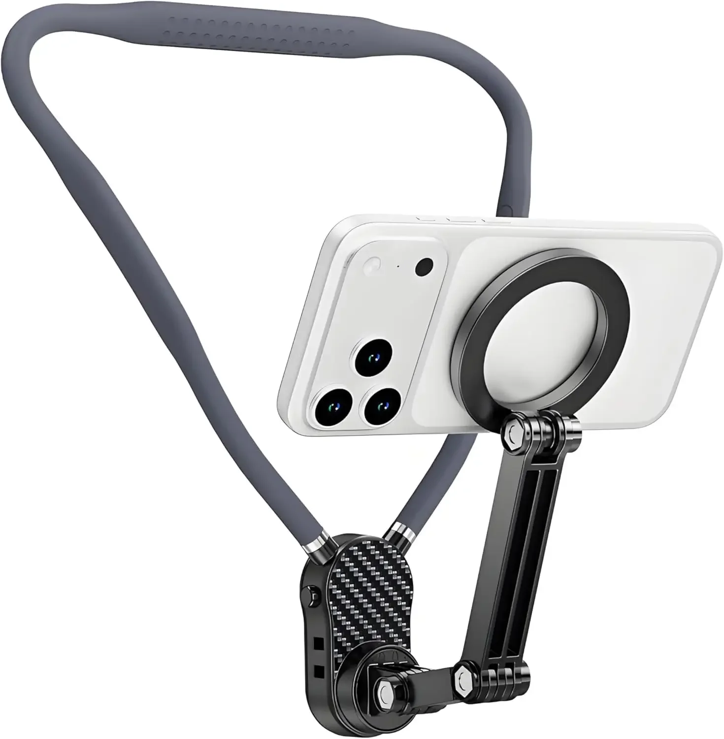 Magnetic Neck Phone Holder, POV/Vlog Recording Selfie Hand Free Neck Mount, Cooking/Riding Video Fliming, Anti-Shake Chest Strap
Magnetic Neck Phone Holder, POV/Vlog Recording Selfie Hand Free Neck Mount, Cooking/Riding Video Fliming, Anti-Shake Chest Strap