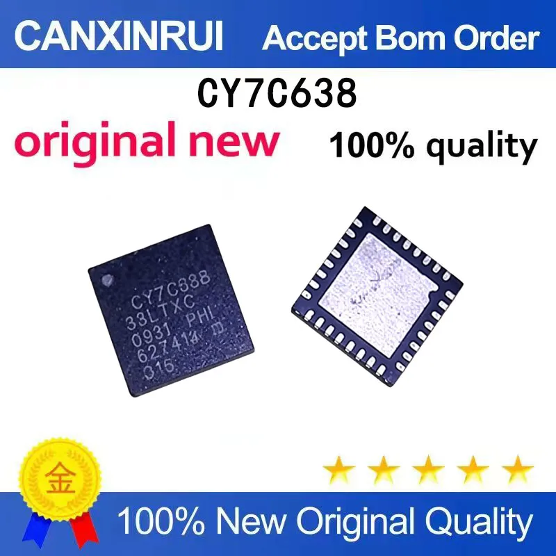 (5-100 PCS) Right angle CY7C63833LFXC CY7C638 33LFXC QFN brand new
(5-100 PCS) Right angle CY7C63833LFXC CY7C638 33LFXC QFN brand new