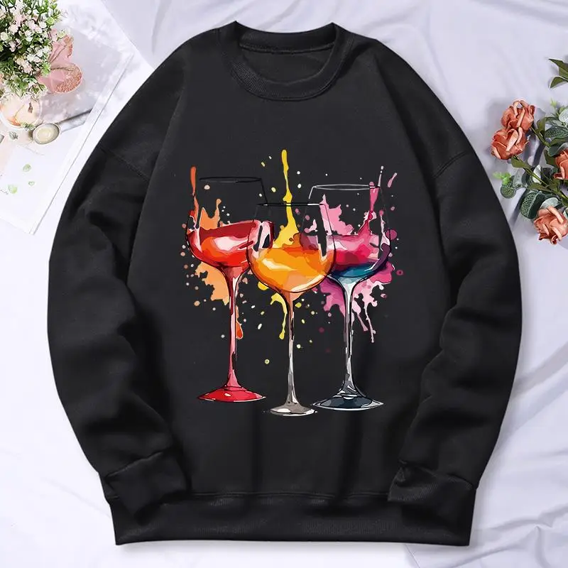 Rainbow Wine Glass Pattern Printing Women Hoodies Street Crewneck Soft Hoodie Autumn Oversize Hoody Hip Hop Comfortable Clothes
Rainbow Wine Glass Pattern Printing Women Hoodies Street Crewneck Soft Hoodie Autumn Oversize Hoody Hip Hop Comfortable Clothes