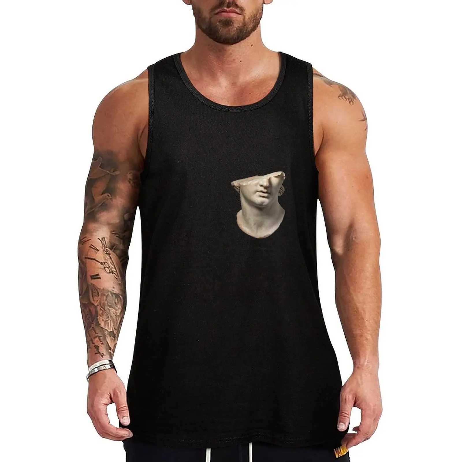 Fragmentary colossal head of a youth Tank Top Bodybuilding Fitness Tank Top Sleeveless Gym Shirt
Fragmentary colossal head of a youth Tank Top Bodybuilding Fitness Tank Top Sleeveless Gym Shirt