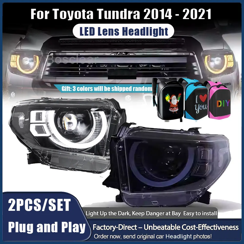 Автомобильные фары для Toyota Tundra 2014-2022: Обновленные светодиодные проекторные фары (2 шт.) с дневными ходовыми огнями, автомобильные аксессуары
Автомобильные фары для Toyota Tundra 2014-2022: Обновленные светодиодные проекторные фары (2 шт.) с дневными ходовыми огнями, автомобильные аксессуары