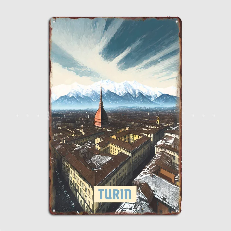 Turin Vintage City Travel Poster Metal Sign Bar Custom Bedroom Indoor Poster Home Wall Decor Posters Room Decoration
Turin Vintage City Travel Poster Metal Sign Bar Custom Bedroom Indoor Poster Home Wall Decor Posters Room Decoration