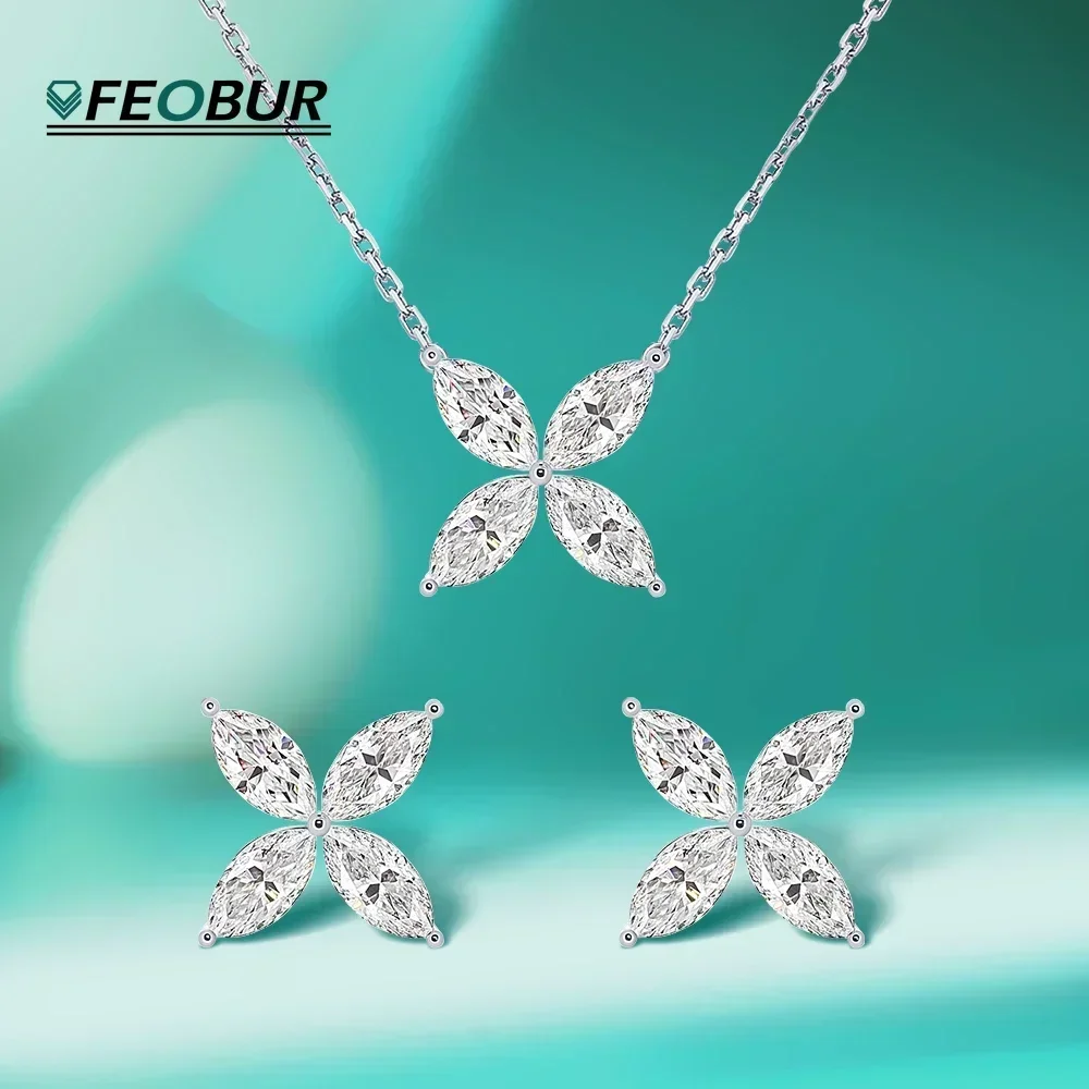 3.6CT Butterfly Moissanite Jewelry Set for Women S925 Sterling Silver Marquise Diamond Pendant Necklaces Earrings Party Gifts
3.6CT Butterfly Moissanite Jewelry Set for Women S925 Sterling Silver Marquise Diamond Pendant Necklaces Earrings Party Gifts