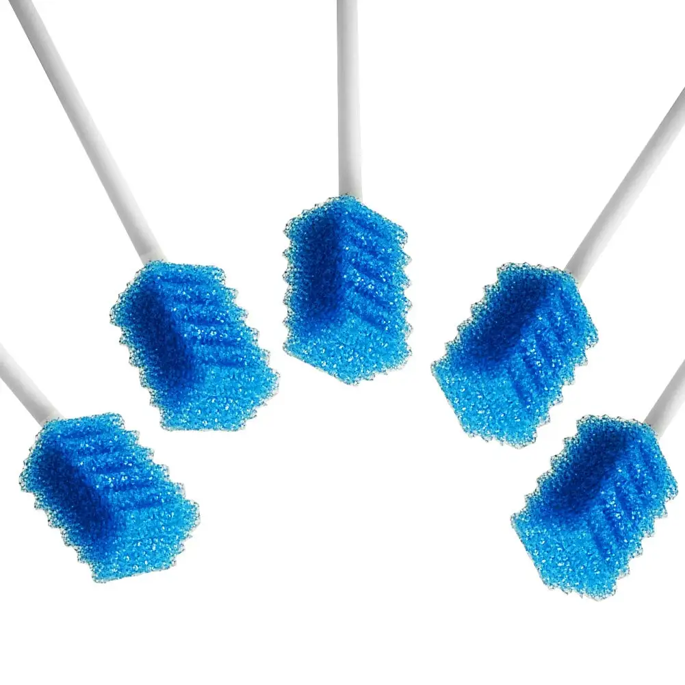 Disposable Oral Care Swabs, Blue, 100 Count, Individually Wrapped, Latex-Free
Disposable Oral Care Swabs, Blue, 100 Count, Individually Wrapped, Latex-Free