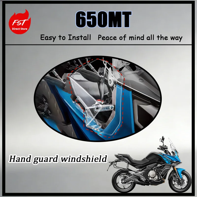 FOR 650MT CF650-3 Handguard Windscreen Original Handlebar Wind Shield No Drill Required for Installation Genuine Accessories
FOR 650MT CF650-3 Handguard Windscreen Original Handlebar Wind Shield No Drill Required for Installation Genuine Accessories