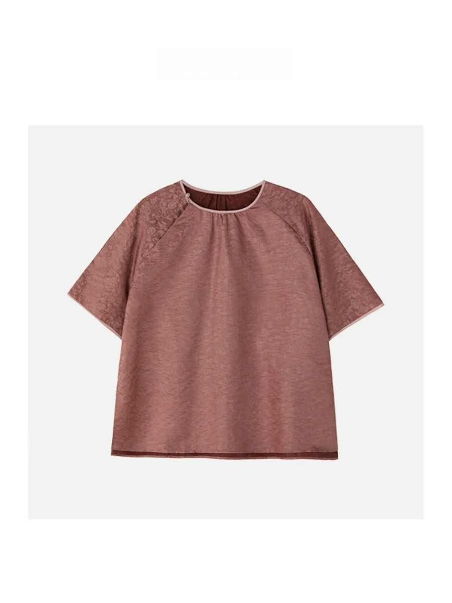 JINGJING2024 Лето «Летний вечер» 00 Шелковый, приятный для кожи круглый Ne ort Sve Top Simple Ele Women's Faion
JINGJING2024 Лето «Летний вечер» 00 Шелковый, приятный для кожи круглый Ne ort Sve Top Simple Ele Women's Faion