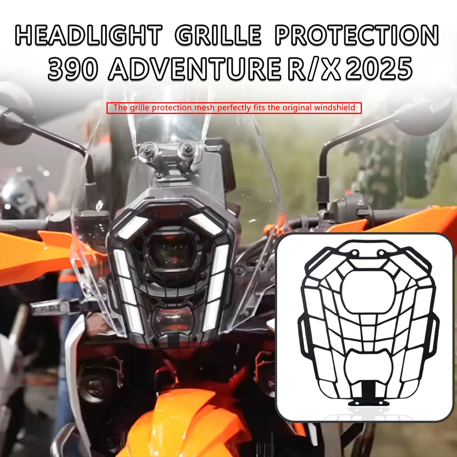 Защита фар для ktm 390 ADVENTURE X 390 Adventure R 2025, защитная решетка для фар, сетчатая крышка для фар
Защита фар для ktm 390 ADVENTURE X 390 Adventure R 2025, защитная решетка для фар, сетчатая крышка для фар