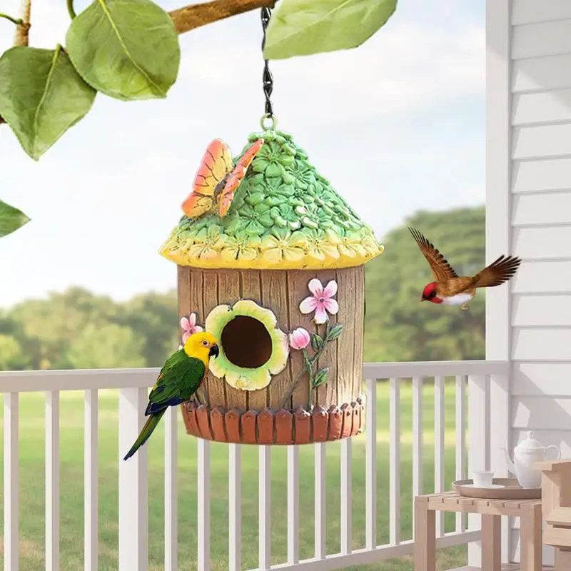 Birdhouses For Outdoors Decorative Hangable Bird Room Resin Decorative Cute Small Birdhouses Cottage For Swallow Tree Garden
Birdhouses For Outdoors Decorative Hangable Bird Room Resin Decorative Cute Small Birdhouses Cottage For Swallow Tree Garden