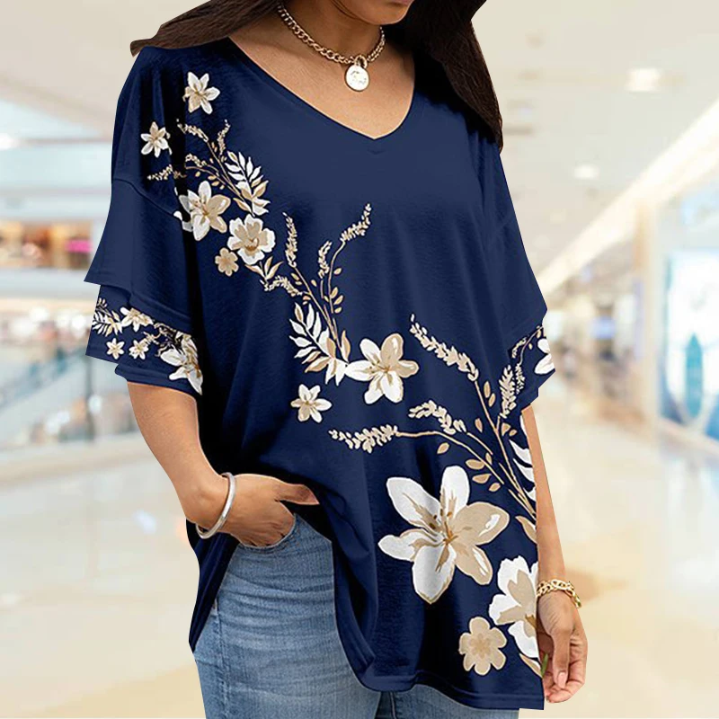 V Neck Tshirt Women's Summer Casual Oversize Print Shirt Tops Loose Vintage Female Tee Streetwear Short Sleeve Clothes S-3XL
V Neck Tshirt Women's Summer Casual Oversize Print Shirt Tops Loose Vintage Female Tee Streetwear Short Sleeve Clothes S-3XL