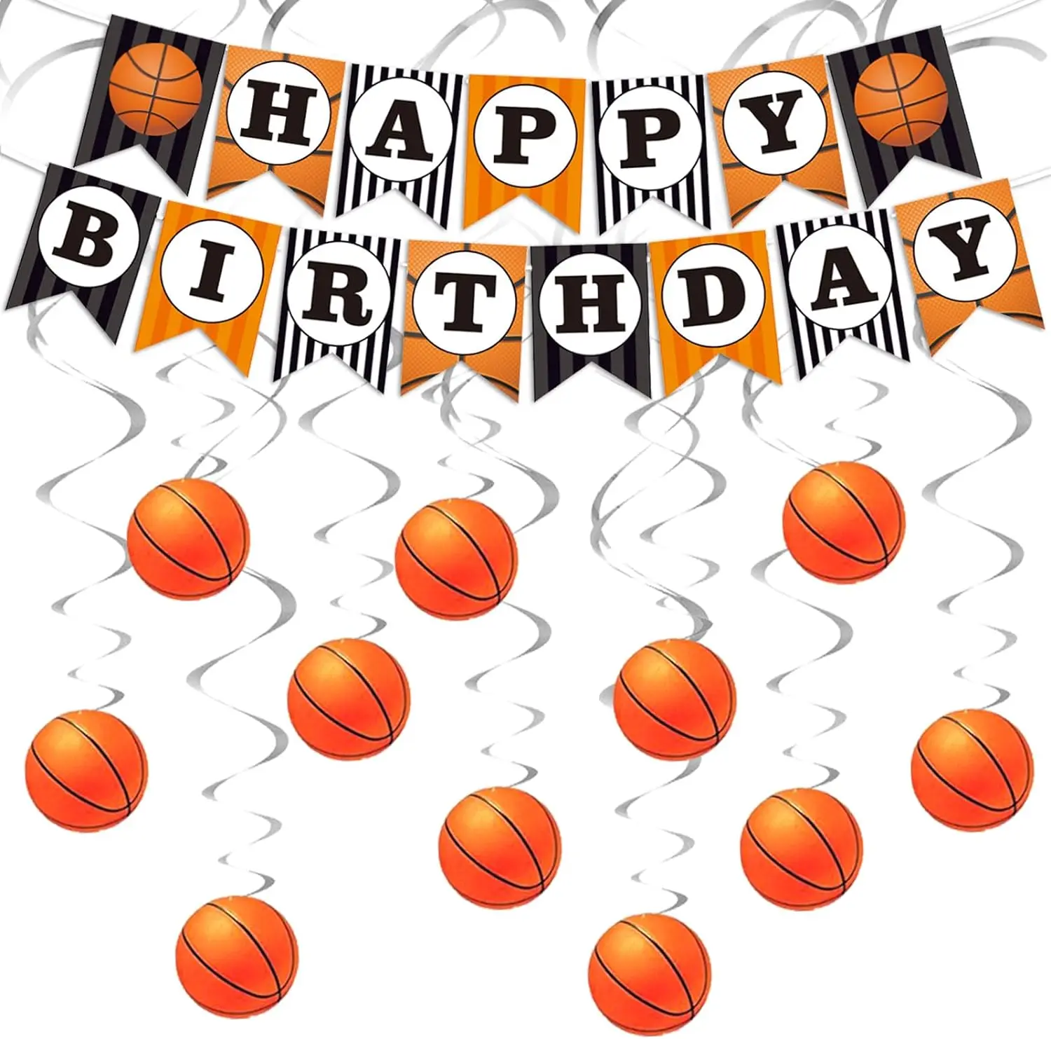 Basketball Happy Birthday Banner Basketball Hanging Swirl Basketball Themed Birthday Party Decor for Boy Sports Birthday
Basketball Happy Birthday Banner Basketball Hanging Swirl Basketball Themed Birthday Party Decor for Boy Sports Birthday