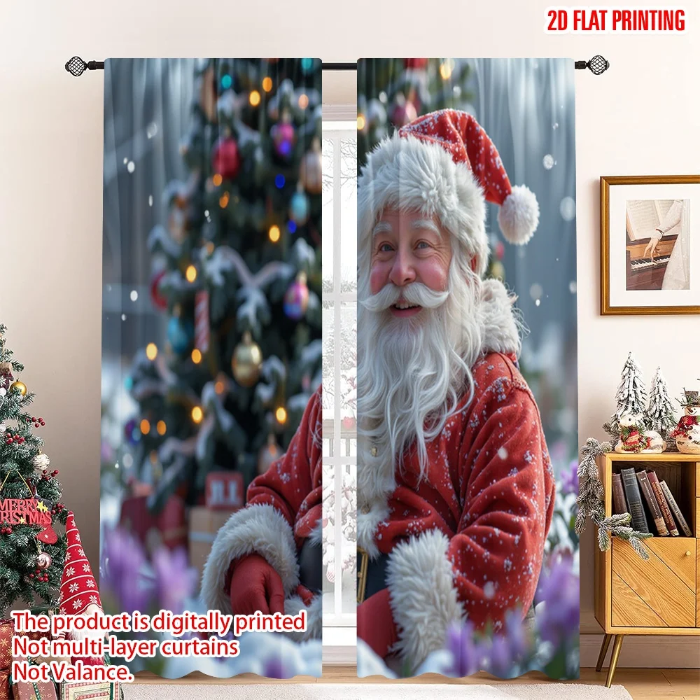 2pcs 2D flat printing Merry Christmas Drapes Happy Santa Claus Merry Christmas 100% Polyester Without Electricity Family Party
2pcs 2D flat printing Merry Christmas Drapes Happy Santa Claus Merry Christmas 100% Polyester Without Electricity Family Party