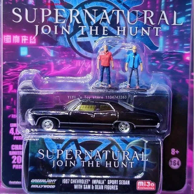 GreenLight 1:64Supernatural Evil Power 1967Chevrolet MiJo Version Alloy Carmodel High-end Decorative Items, Car Children'sToys30
GreenLight 1:64Supernatural Evil Power 1967Chevrolet MiJo Version Alloy Carmodel High-end Decorative Items, Car Children'sToys30