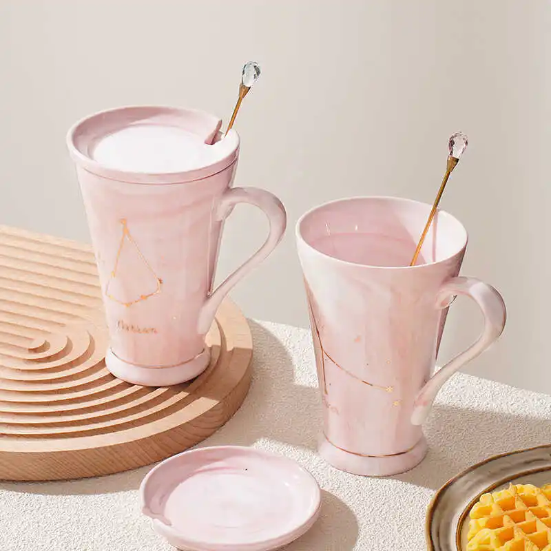 Pink Ceramic Mugs Creative Student Office Workers Drinking Water Cups with Lid Spoon Zodiac Signs Student Office Workers
Pink Ceramic Mugs Creative Student Office Workers Drinking Water Cups with Lid Spoon Zodiac Signs Student Office Workers