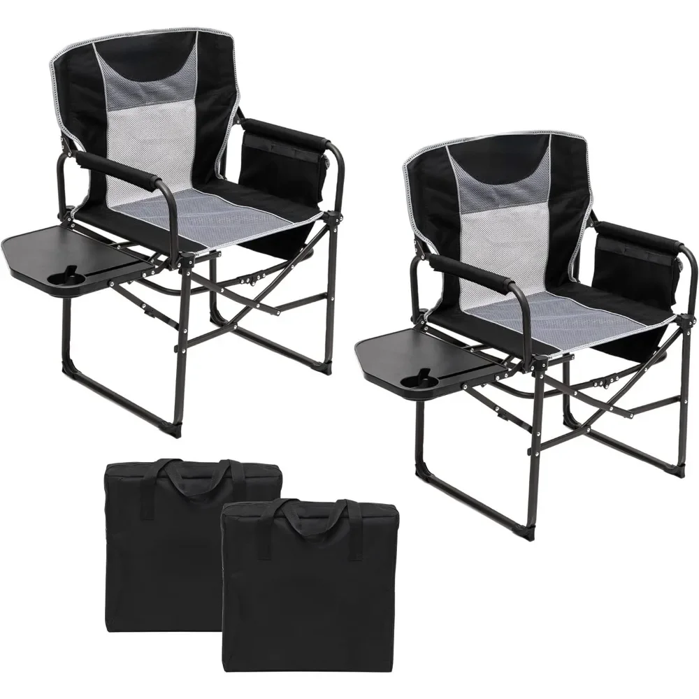 Camping Directors Chair, Heavy Duty,Oversized Portable Folding Chair with Side Table, Pocket for Beach, Fishing,Trip,Picnic,Lawn
Camping Directors Chair, Heavy Duty,Oversized Portable Folding Chair with Side Table, Pocket for Beach, Fishing,Trip,Picnic,Lawn