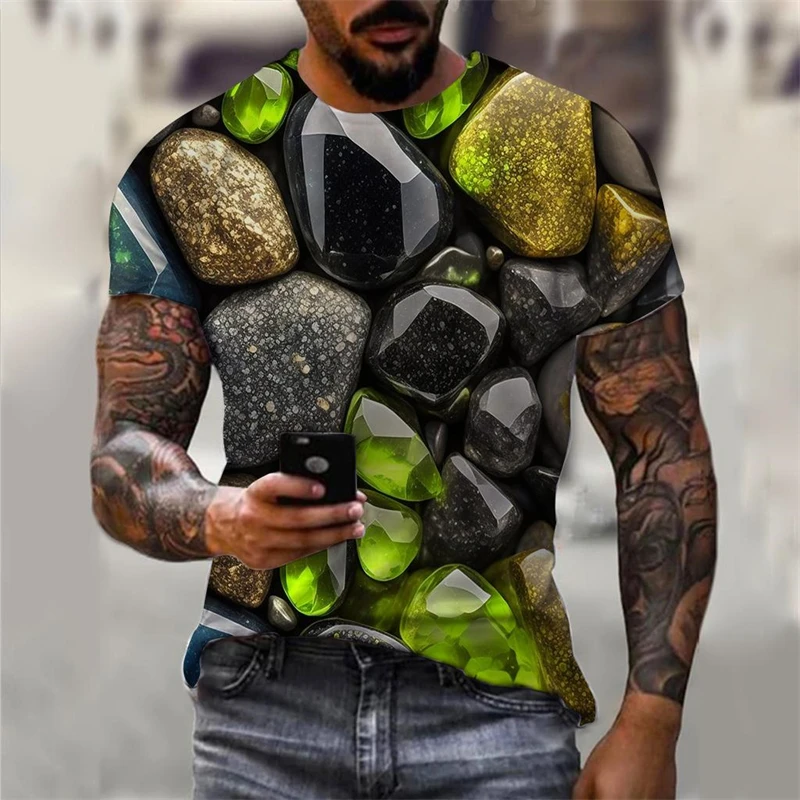 Summer Men T Shirts 3D Print Cobblestone Graphic T-shirt Fashion Casual Round Neck Tee Shirt Unisex Short Sleeve Tops Streetwear
Summer Men T Shirts 3D Print Cobblestone Graphic T-shirt Fashion Casual Round Neck Tee Shirt Unisex Short Sleeve Tops Streetwear