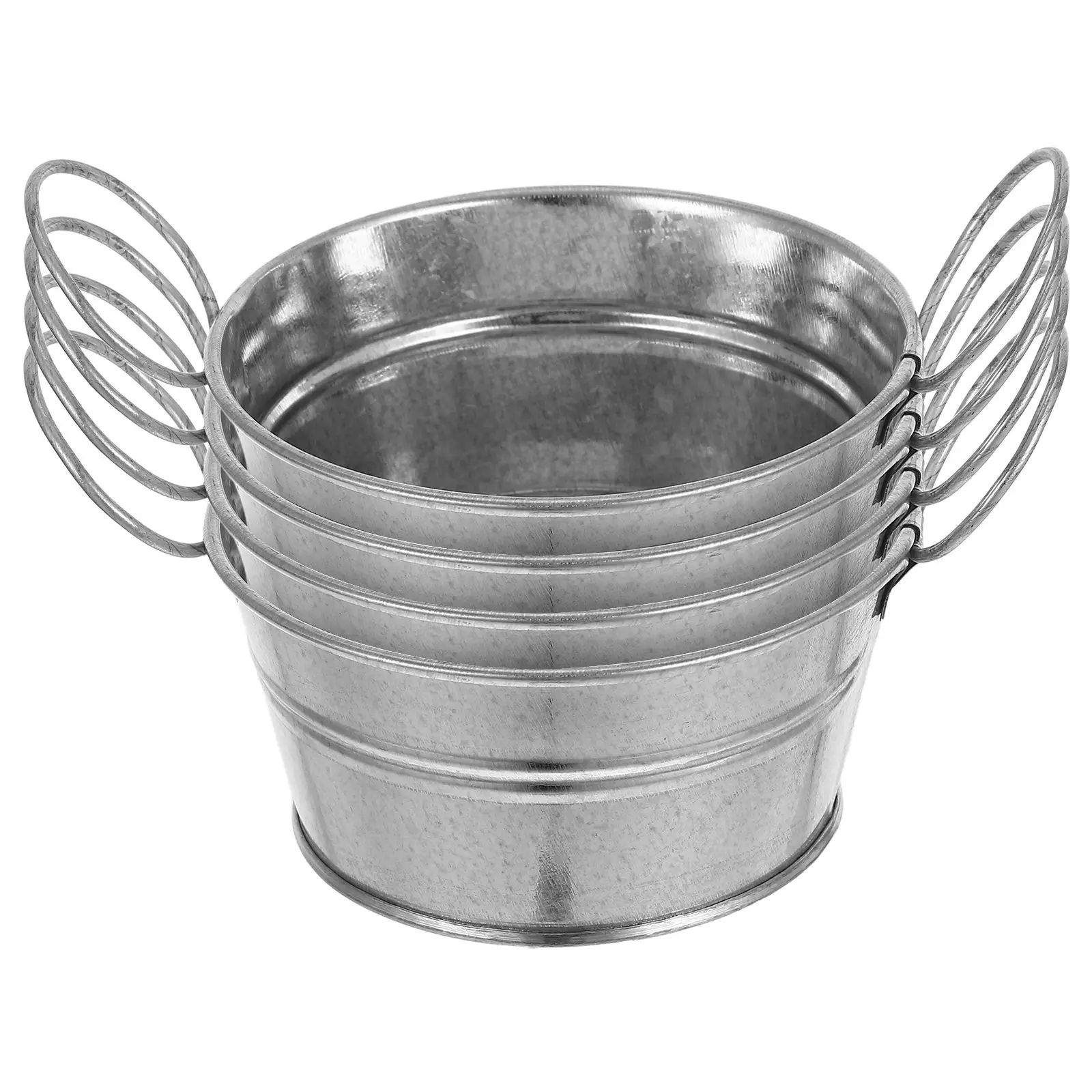4 Pcs Iron Bucket Galvanized Metal Small Metal Pail Container Mini Pail Planter Pot Flower Vase Gardening Supplies
4 Pcs Iron Bucket Galvanized Metal Small Metal Pail Container Mini Pail Planter Pot Flower Vase Gardening Supplies