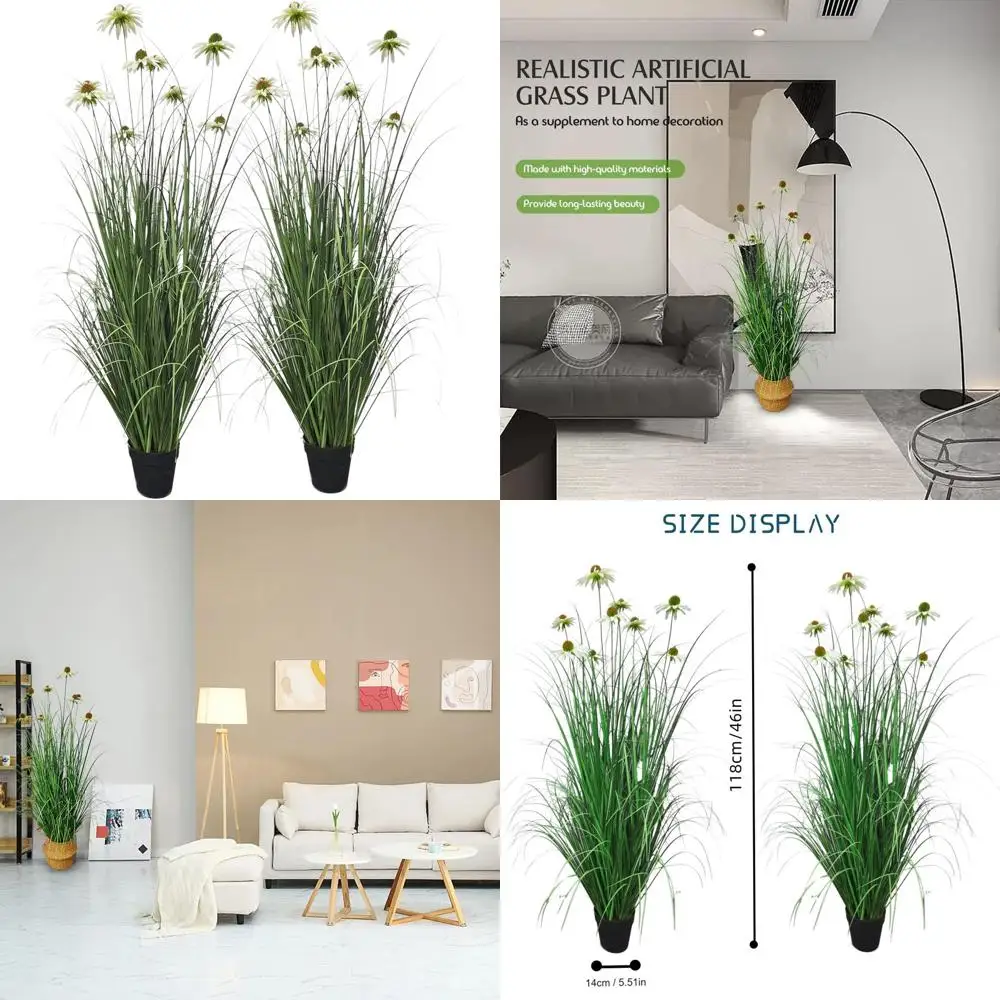 Искусственное растение травы с 9 цветами эхинацеи — 46 дюймов, для дома и улицы, подарок на новоселье, декор из искусственной травы, напольное растение (2-P
Искусственное растение травы с 9 цветами эхинацеи — 46 дюймов, для дома и улицы, подарок на новоселье, декор из искусственной травы, напольное растение (2-P