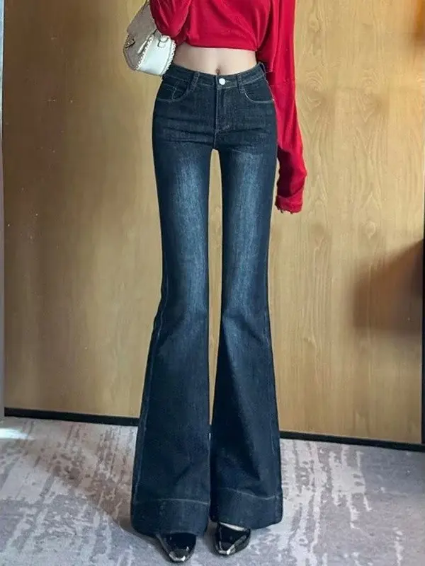 Low Waist Bell Bottom Denim Jeans Women's Spring Autumn plus Size American Retro Style Slimming Wide Leg Hoof Pants
Low Waist Bell Bottom Denim Jeans Women's Spring Autumn plus Size American Retro Style Slimming Wide Leg Hoof Pants