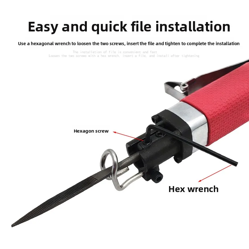 Gonggong Pneumatic File Reciprocating Grinder Metal Deburring and Polishing Machine Af-5/5A/8/10 Dual-Purpose Saw File
Gonggong Pneumatic File Reciprocating Grinder Metal Deburring and Polishing Machine Af-5/5A/8/10 Dual-Purpose Saw File