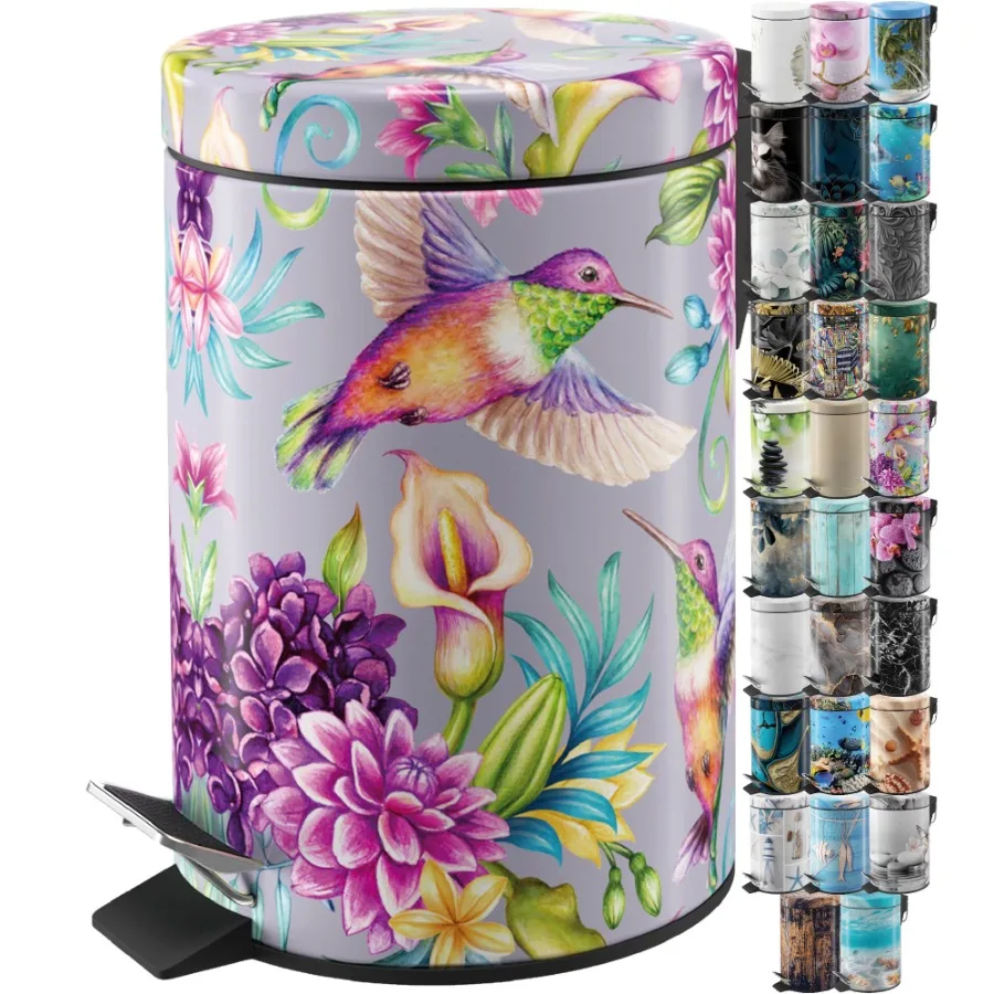 Trash Can 1.3 Gallon with Soft Close, Many New Cosmetic and Kitchen Waste Bins Available, Bathroom Bin with Inner Bucket Hummin
Trash Can 1.3 Gallon with Soft Close, Many New Cosmetic and Kitchen Waste Bins Available, Bathroom Bin with Inner Bucket Hummin