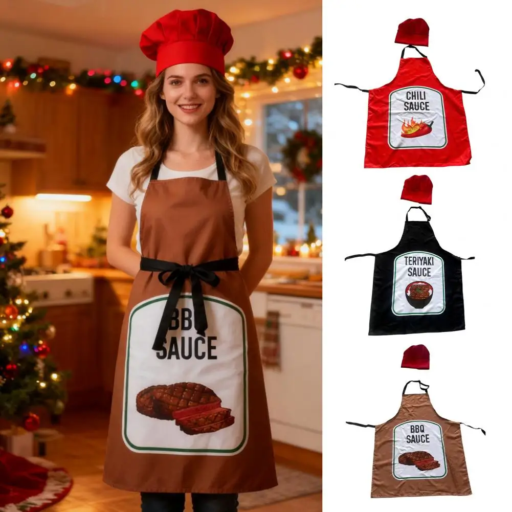 Party Apron Adjustable Strap Sauce Kitchen Apron with Hat for Christmas Halloween Cosplay Party Breathable Chef Cooking for Bbq
Party Apron Adjustable Strap Sauce Kitchen Apron with Hat for Christmas Halloween Cosplay Party Breathable Chef Cooking for Bbq