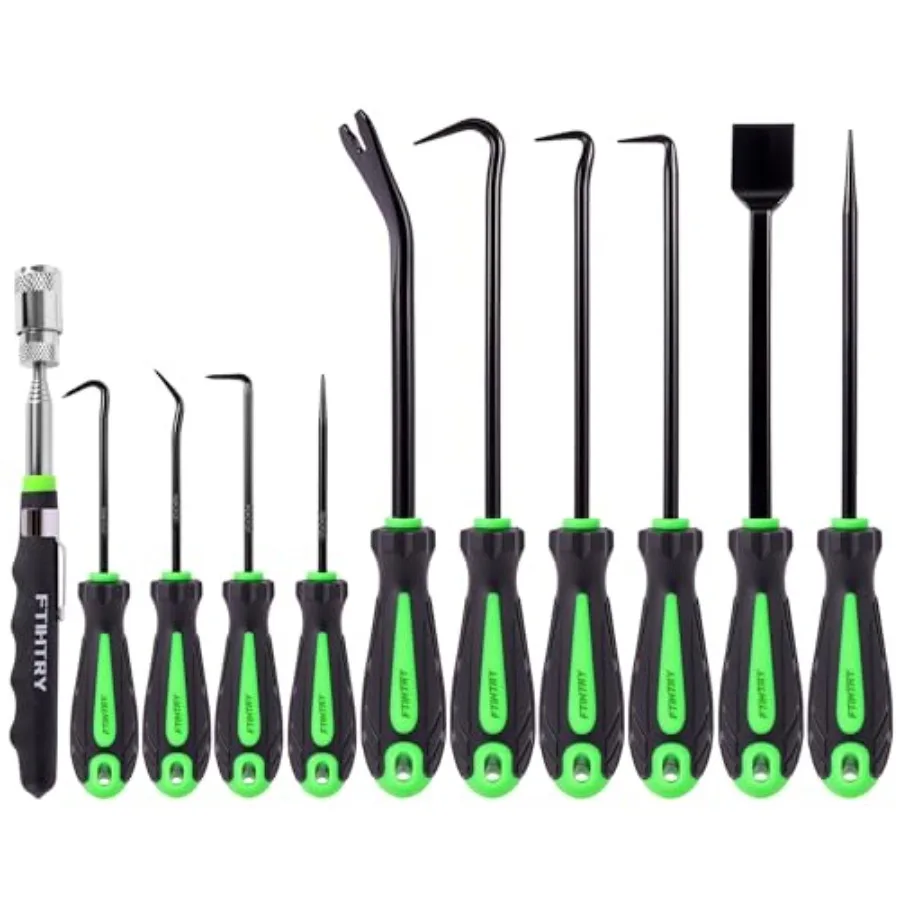 Pick Set and Hook Set with Scraper and Magnetic Telescoping Tool, Pick Set for Automotive Electronics Maintenance Hoses Gasket
Pick Set and Hook Set with Scraper and Magnetic Telescoping Tool, Pick Set for Automotive Electronics Maintenance Hoses Gasket