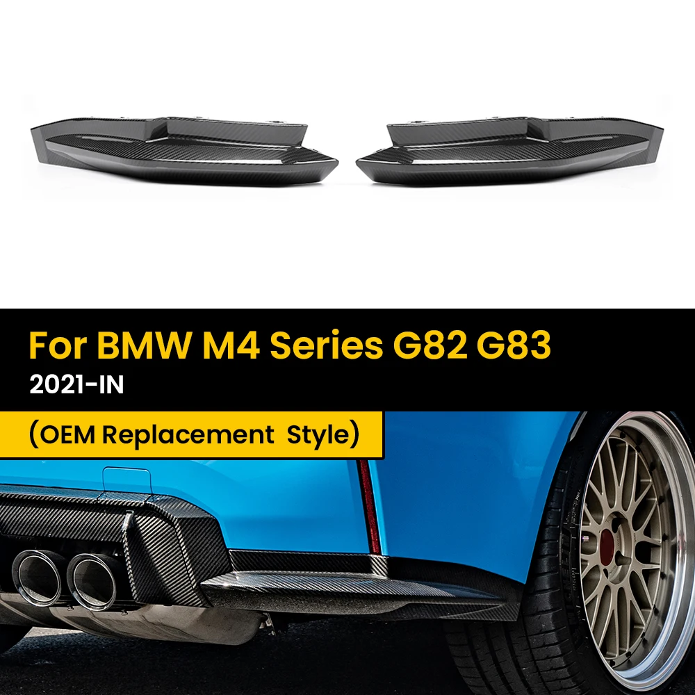 Real Dry Carbon Fiber Rear Splitter for BMW M4 Series G82 G83 OEM Replacement Style 2021-IN 2Pcs/Set
Real Dry Carbon Fiber Rear Splitter for BMW M4 Series G82 G83 OEM Replacement Style 2021-IN 2Pcs/Set