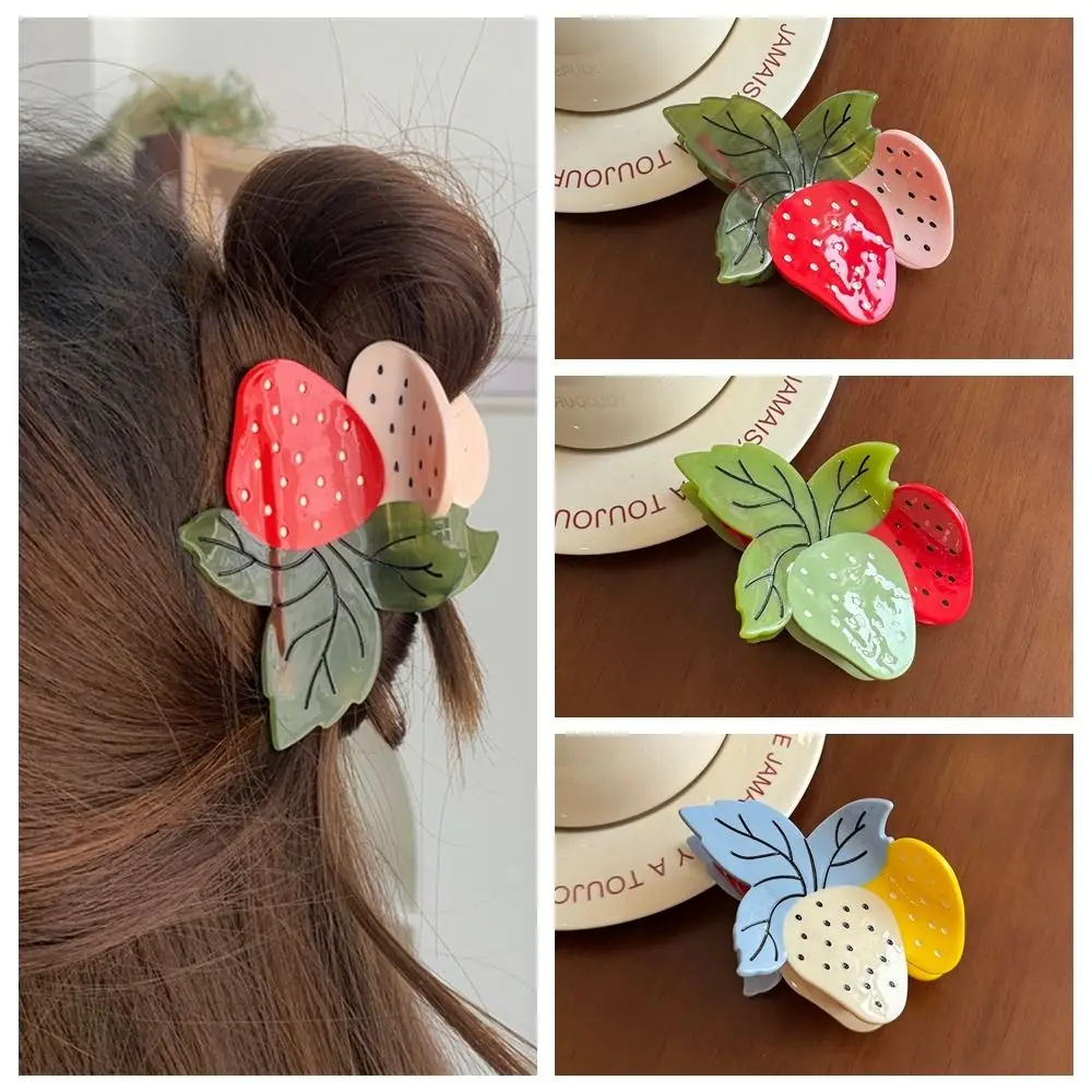 Elegant Sweet Strawberry Acetate Hair Clip Cute Delicate Fruit Acetate Claw Clip Hair Clips Ponytail Shark Clip Girls
Elegant Sweet Strawberry Acetate Hair Clip Cute Delicate Fruit Acetate Claw Clip Hair Clips Ponytail Shark Clip Girls