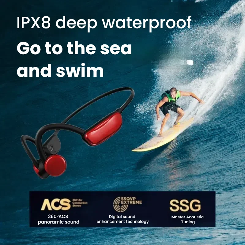 Waterproof Bluetooth Earbuds for Swimming IPX8, Wireless Sports Earphones with 12H Playtime, Stereo Deep Bass Ear-hook Headphone
Waterproof Bluetooth Earbuds for Swimming IPX8, Wireless Sports Earphones with 12H Playtime, Stereo Deep Bass Ear-hook Headphone