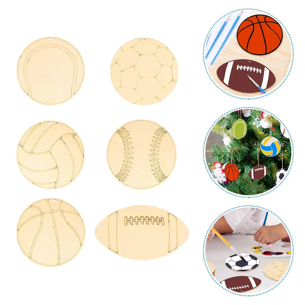 42Pcs Wooden Sports Ball Cutouts Blank Unpainted Craft Slices DIY Decoration for Keychain Wall Tree Window Fireplace Banner
42Pcs Wooden Sports Ball Cutouts Blank Unpainted Craft Slices DIY Decoration for Keychain Wall Tree Window Fireplace Banner