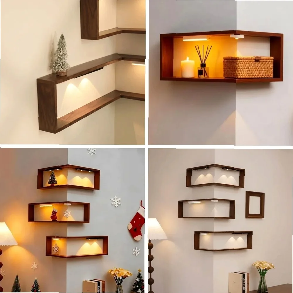 Space Saving 90 Degree Corner Floating Shelf, Wall Mounted Wooden Display & Bookshelf for Home
Space Saving 90 Degree Corner Floating Shelf, Wall Mounted Wooden Display & Bookshelf for Home