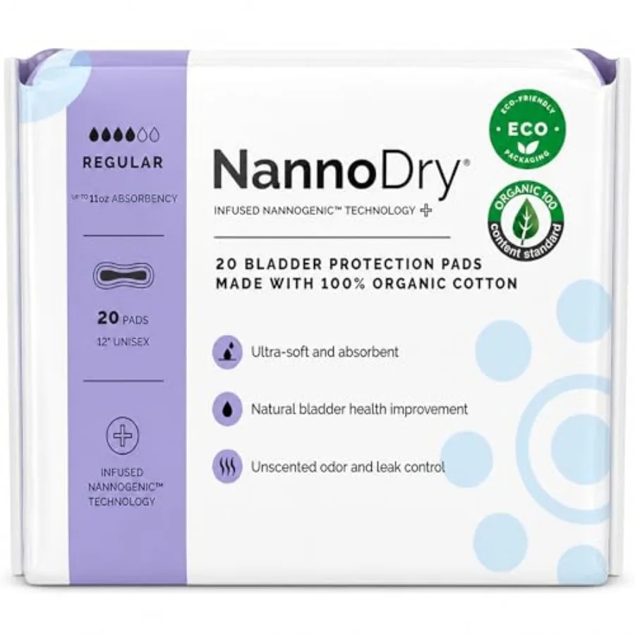 Incontinence Pa Women - 00% Organic Cotton tpartum Pa, Pcy, Menopau, Bladder Leak Control - ig orncy, Breatable, Unscented, x
Incontinence Pa Women - 00% Organic Cotton tpartum Pa, Pcy, Menopau, Bladder Leak Control - ig orncy, Breatable, Unscented, x