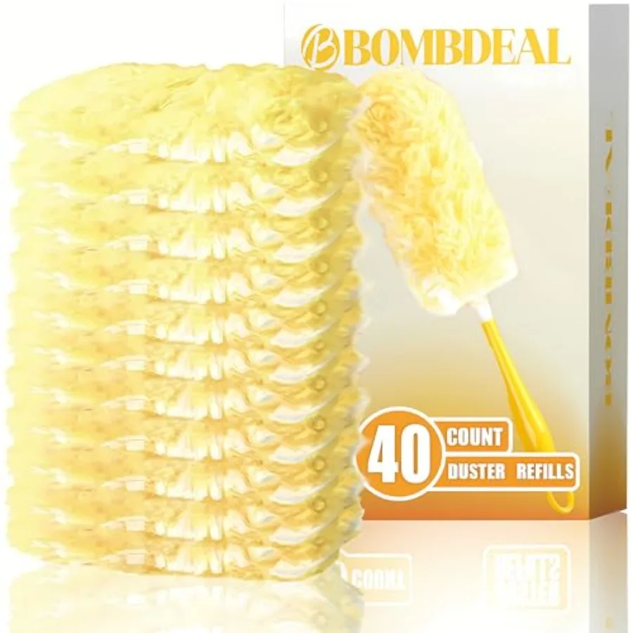 40 Count Disposable Microfiber Duster Refills for Swiffer - 360° Heavy Duty Refills Handle Not Included
40 Count Disposable Microfiber Duster Refills for Swiffer - 360° Heavy Duty Refills Handle Not Included