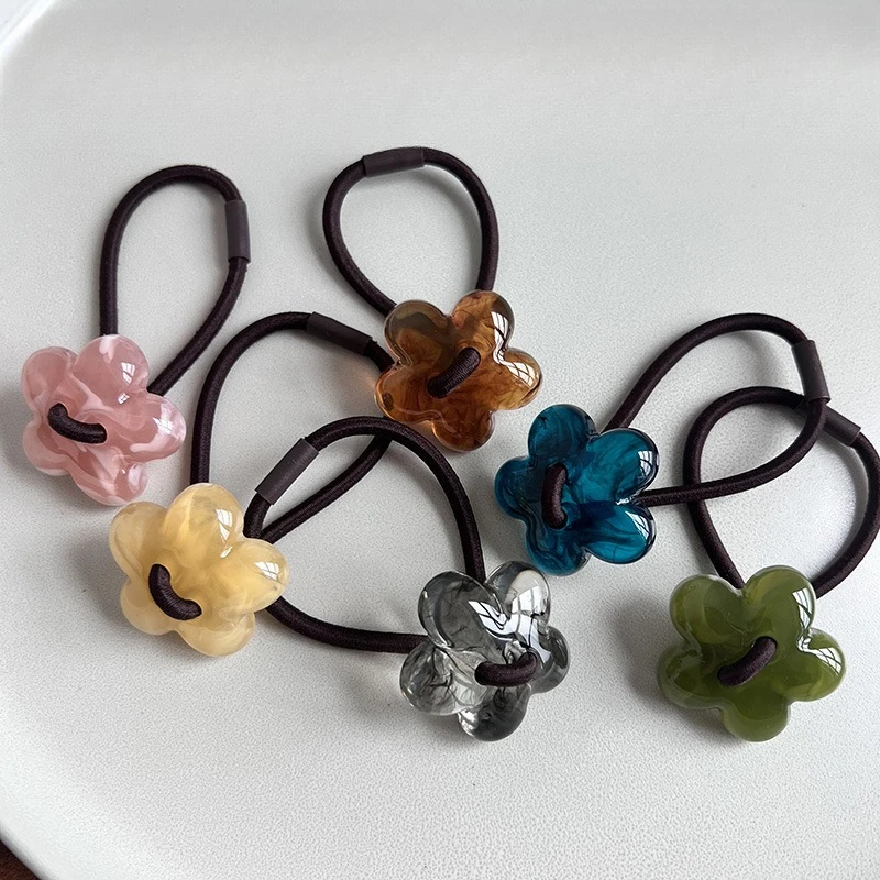Resin Ink Wash Flower Bear Elastic Hair Ties Cute Textured Ponytail Scrunchies Bubble Bun Bands Women Girls Daily Ropes
Resin Ink Wash Flower Bear Elastic Hair Ties Cute Textured Ponytail Scrunchies Bubble Bun Bands Women Girls Daily Ropes