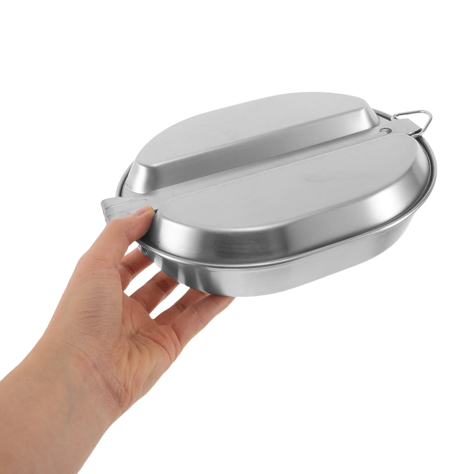 Outdoor Stainless Steel Lunch Box 8.65X6.56 Inch Portable Leakproof Container For Camping Hiking Picnics Travel Work Bento
Outdoor Stainless Steel Lunch Box 8.65X6.56 Inch Portable Leakproof Container For Camping Hiking Picnics Travel Work Bento