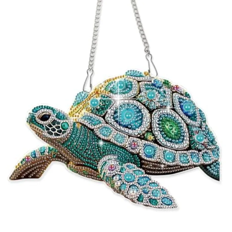 DIY Diamond Painting Sea Turtle Hanging Ornament Kit 5D Crystal Turtle Wall Art Craft with Chain Ocean Animal Rhinestone Suncat
DIY Diamond Painting Sea Turtle Hanging Ornament Kit 5D Crystal Turtle Wall Art Craft with Chain Ocean Animal Rhinestone Suncat