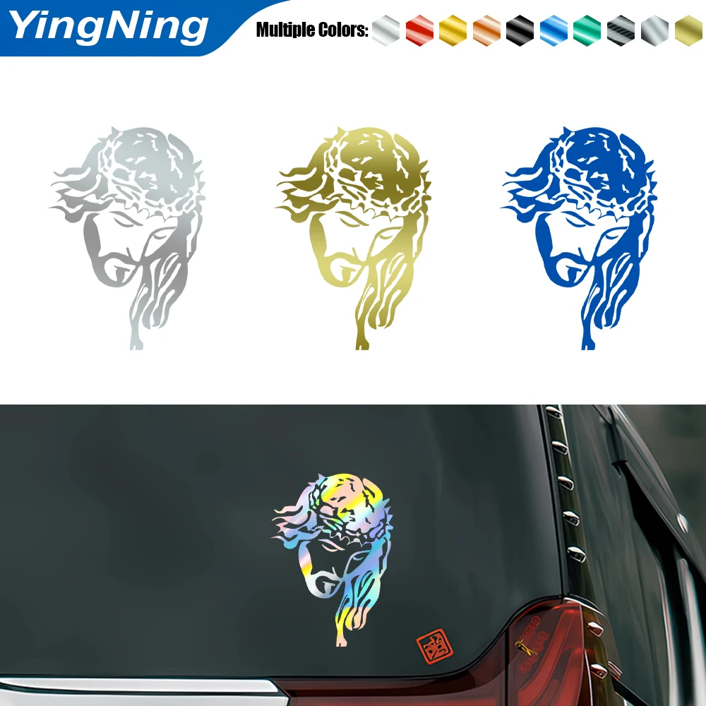 Jesus Christ Head Car Sticker Christian Crown of Thorns Vinyl Decal Waterproof Laser Holographic Religious Auto Window Decor
Jesus Christ Head Car Sticker Christian Crown of Thorns Vinyl Decal Waterproof Laser Holographic Religious Auto Window Decor