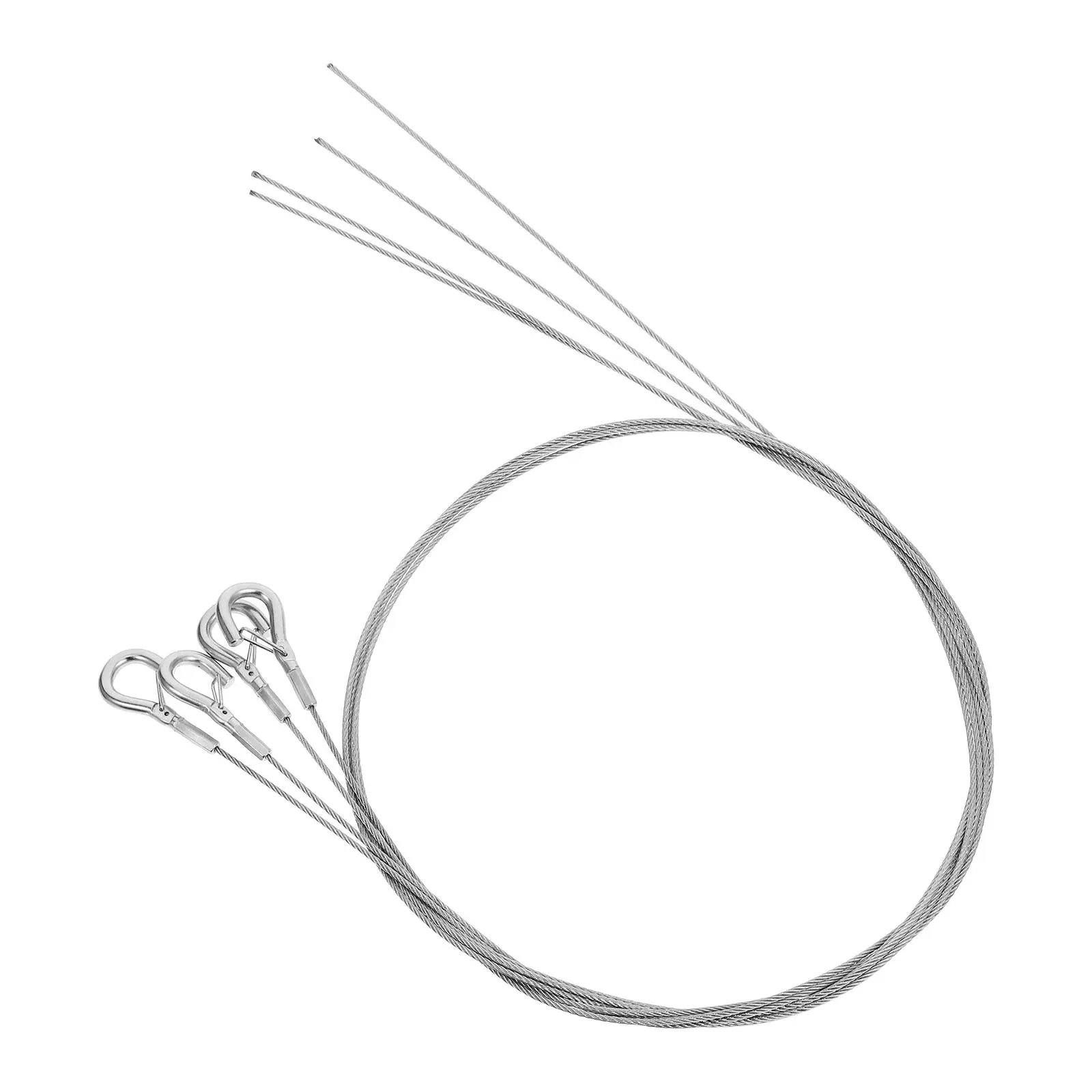 4 Pcs Steel Wire Rope Hanging Kit for Picture Frames Adjustable Pendant Light Cord Strong Load Bearing Capacity
4 Pcs Steel Wire Rope Hanging Kit for Picture Frames Adjustable Pendant Light Cord Strong Load Bearing Capacity