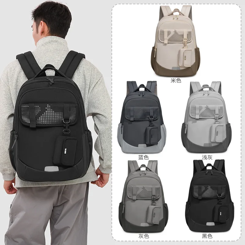 Oxford fabric durable student backpack with large capacity coin pouch for travel and waterproof dual shoulder bag
Oxford fabric durable student backpack with large capacity coin pouch for travel and waterproof dual shoulder bag