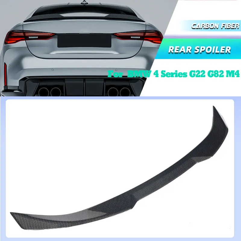 Full Carbon Fiber Car Rear Trunk Spoiler Wings for BMW 4 Series G22 G82 M4 Coupe 2021-2024 Rear Spoiler Boot Wing Lip Body Kit
Full Carbon Fiber Car Rear Trunk Spoiler Wings for BMW 4 Series G22 G82 M4 Coupe 2021-2024 Rear Spoiler Boot Wing Lip Body Kit