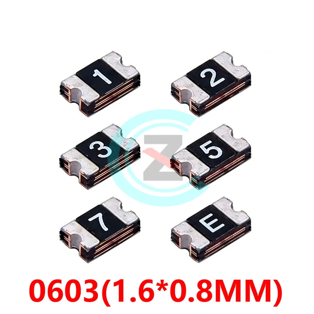 20PCS 0603 0.05A 0.1A 0.2A 0.25A 0.35A 0.5A 0.75A 1A 1.5A 2A 3A 6V 12V 24V 30V PPTC Self-Recovery Fuse SMD FUSE Resettable SMD
20PCS 0603 0.05A 0.1A 0.2A 0.25A 0.35A 0.5A 0.75A 1A 1.5A 2A 3A 6V 12V 24V 30V PPTC Self-Recovery Fuse SMD FUSE Resettable SMD