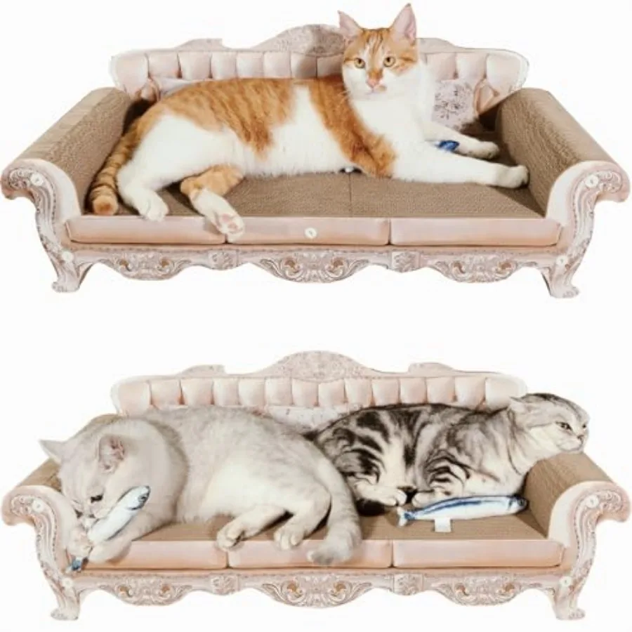 Extra Large Sofa Shaped Cat Scratcher Bed - 31.5 Inches Infinity Durable Corrugated Cardboard Cats Lounge, Modern Stylish Bed,
Extra Large Sofa Shaped Cat Scratcher Bed - 31.5 Inches Infinity Durable Corrugated Cardboard Cats Lounge, Modern Stylish Bed,