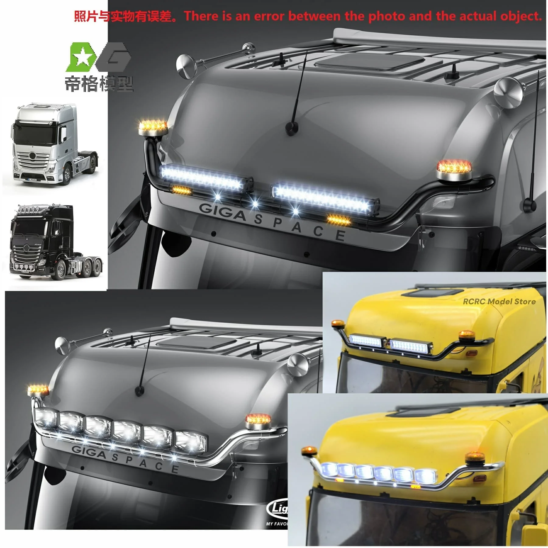 1/14 Toy Truck Aluminum Alloy Roof Beacon Light For Tamiya 1/14 RC BENZ ACTROS GIGASPACE Tactor Truck DEGREE MODEL DIY Parts
1/14 Toy Truck Aluminum Alloy Roof Beacon Light For Tamiya 1/14 RC BENZ ACTROS GIGASPACE Tactor Truck DEGREE MODEL DIY Parts