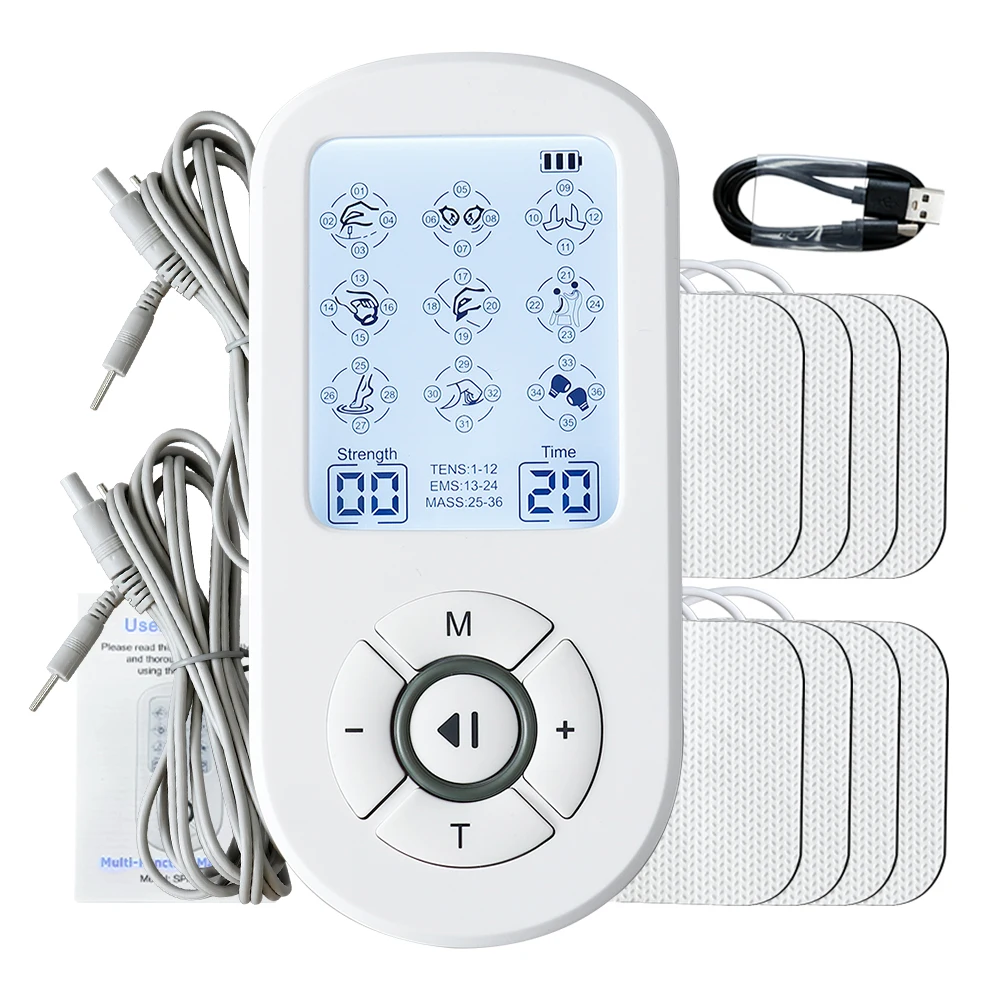 Новейший портативный массажер для тела с двойным выходом, 36 режимами, 30 уровнями интенсивности, для TENS/EMS-терапии, стимуляции мышц, восстановления и расслабления мышц.
Новейший портативный массажер для тела с двойным выходом, 36 режимами, 30 уровнями интенсивности, для TENS/EMS-терапии, стимуляции мышц, восстановления и расслабления мышц.