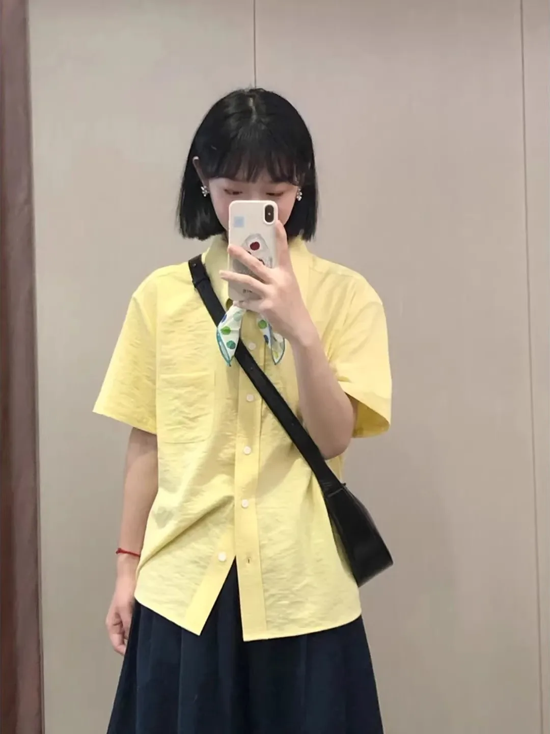 Dopamine Yellow Short Sleeve Shirt Women Summer Lazy Style Student Sweet Feeling Casual Clean Commute Top Loose Fit Polyester
Dopamine Yellow Short Sleeve Shirt Women Summer Lazy Style Student Sweet Feeling Casual Clean Commute Top Loose Fit Polyester