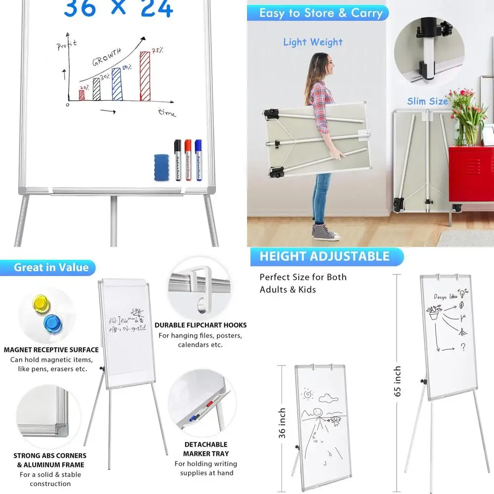 Портативная магнитная доска для сухого стирания, подставка для штатива с регулируемой высотой 36 x 24, белый мольберт Flipchart для дома, офиса и класса
Портативная магнитная доска для сухого стирания, подставка для штатива с регулируемой высотой 36 x 24, белый мольберт Flipchart для дома, офиса и класса