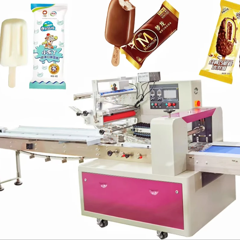 Automatic Plastic Film Pouch Bag Packing Machinery for Ice Cream Lollies Popsicles Food Wrapping
Automatic Plastic Film Pouch Bag Packing Machinery for Ice Cream Lollies Popsicles Food Wrapping