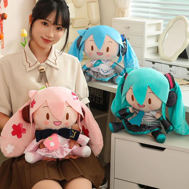 Japanese Anime Plush Stuffed Toy SEGA Hatsune Miku With Bow Plush Doll Soft Pillow Future Doll Cute Christmas Gift for Children
Japanese Anime Plush Stuffed Toy SEGA Hatsune Miku With Bow Plush Doll Soft Pillow Future Doll Cute Christmas Gift for Children