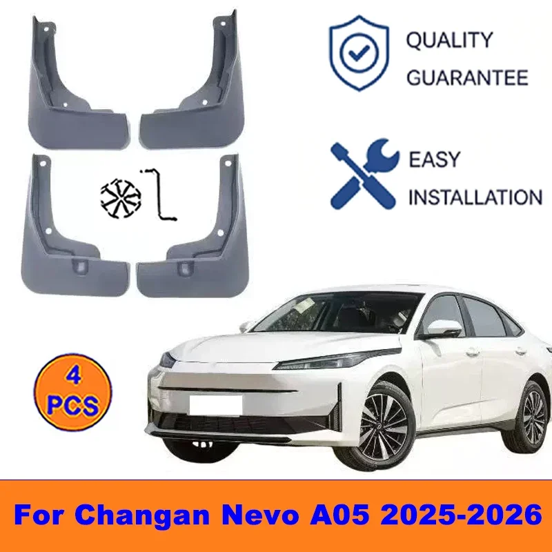 4Pcs Mud Flaps For Changan Nevo A05 2025-2026-Splash Guards Front&Rear Wheel Fender Mudguards Car Exterior Protection Parts
4Pcs Mud Flaps For Changan Nevo A05 2025-2026-Splash Guards Front&Rear Wheel Fender Mudguards Car Exterior Protection Parts